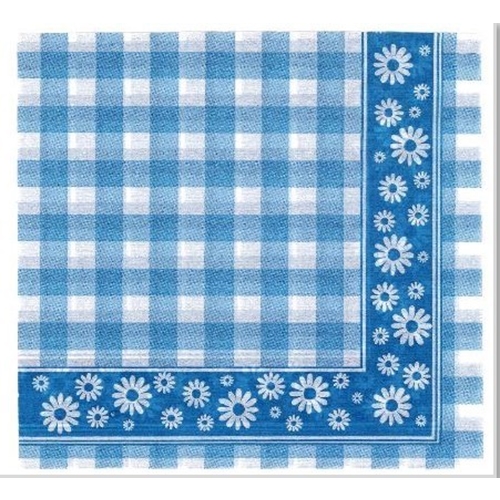 Salvetes 1/4 locījums 1 slānis – 24x24cm ziedu raksts – 500 gab.