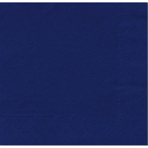 Salvetes 1/4 locījums 3 slāņi – 40x40cm tumši zilas – 125 gab.