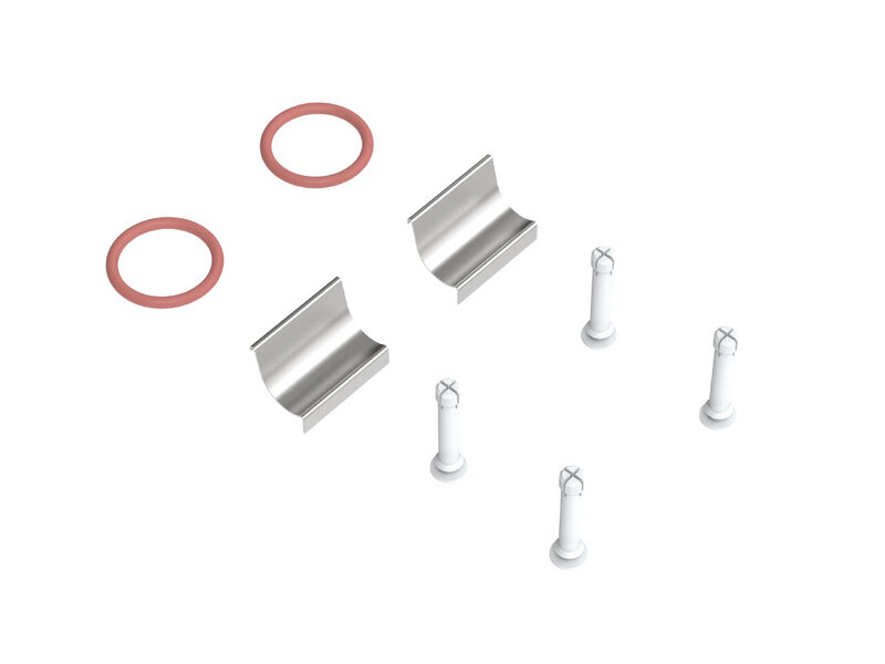 LA-pin elastisk bånd og kompressionsmetal 2-pak