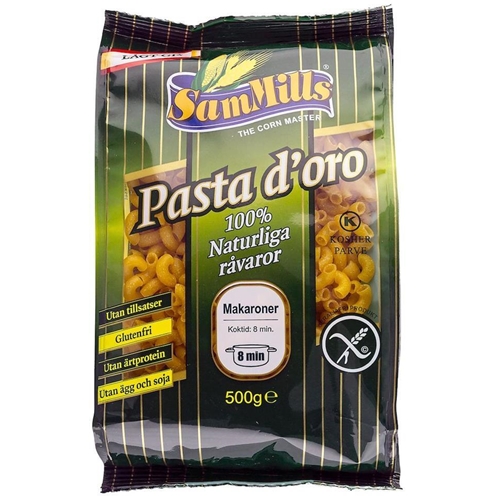 Pasta Makaroner glutenfri – 500g Pasta d´oro